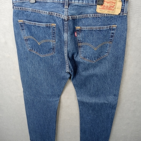 Levi's 501xx men's button fly blue jeans sz 36x34. 300 7pm - Picture 5 of 8